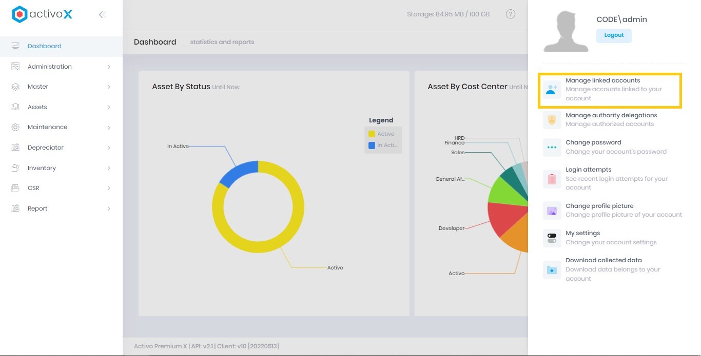 Manage Linked Accoount
