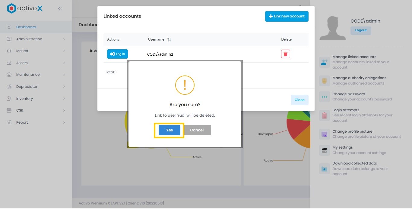 Manage Linked Accoount9