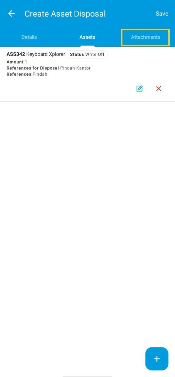 Menambahkan Disposal