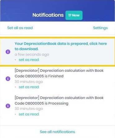 Download via Notification