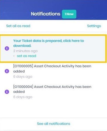 Download via Notification