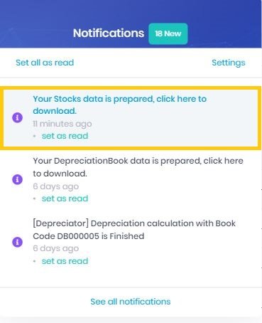 Download via Notification