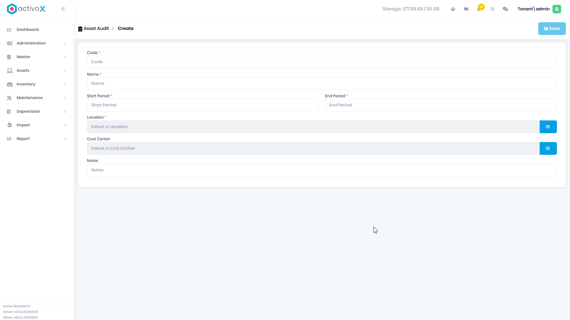 Create Audit