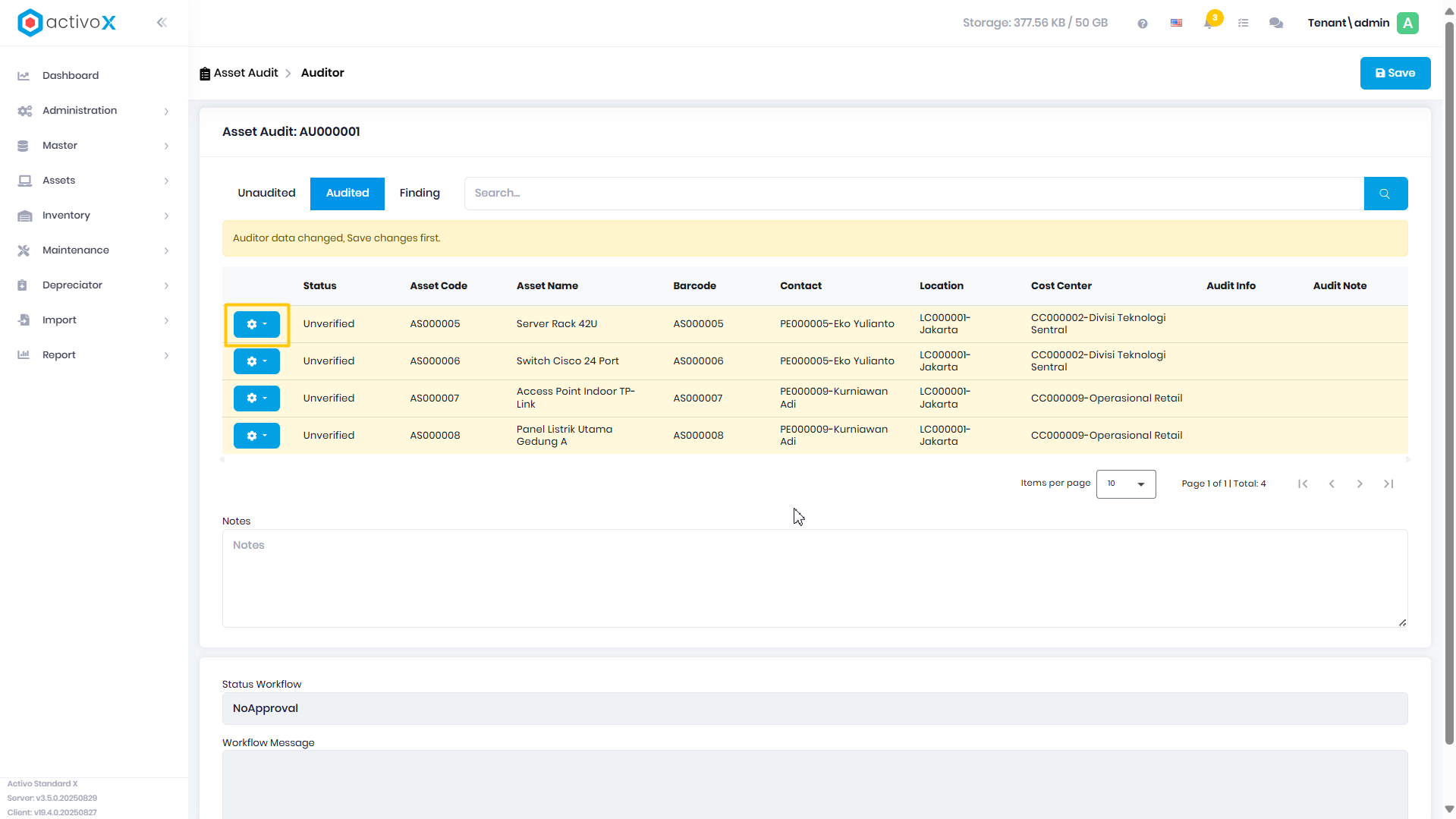 Create Audit