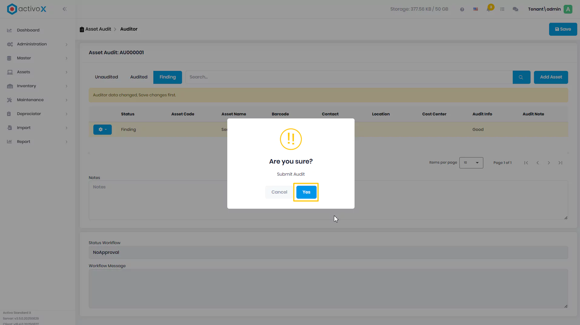 Create Audit