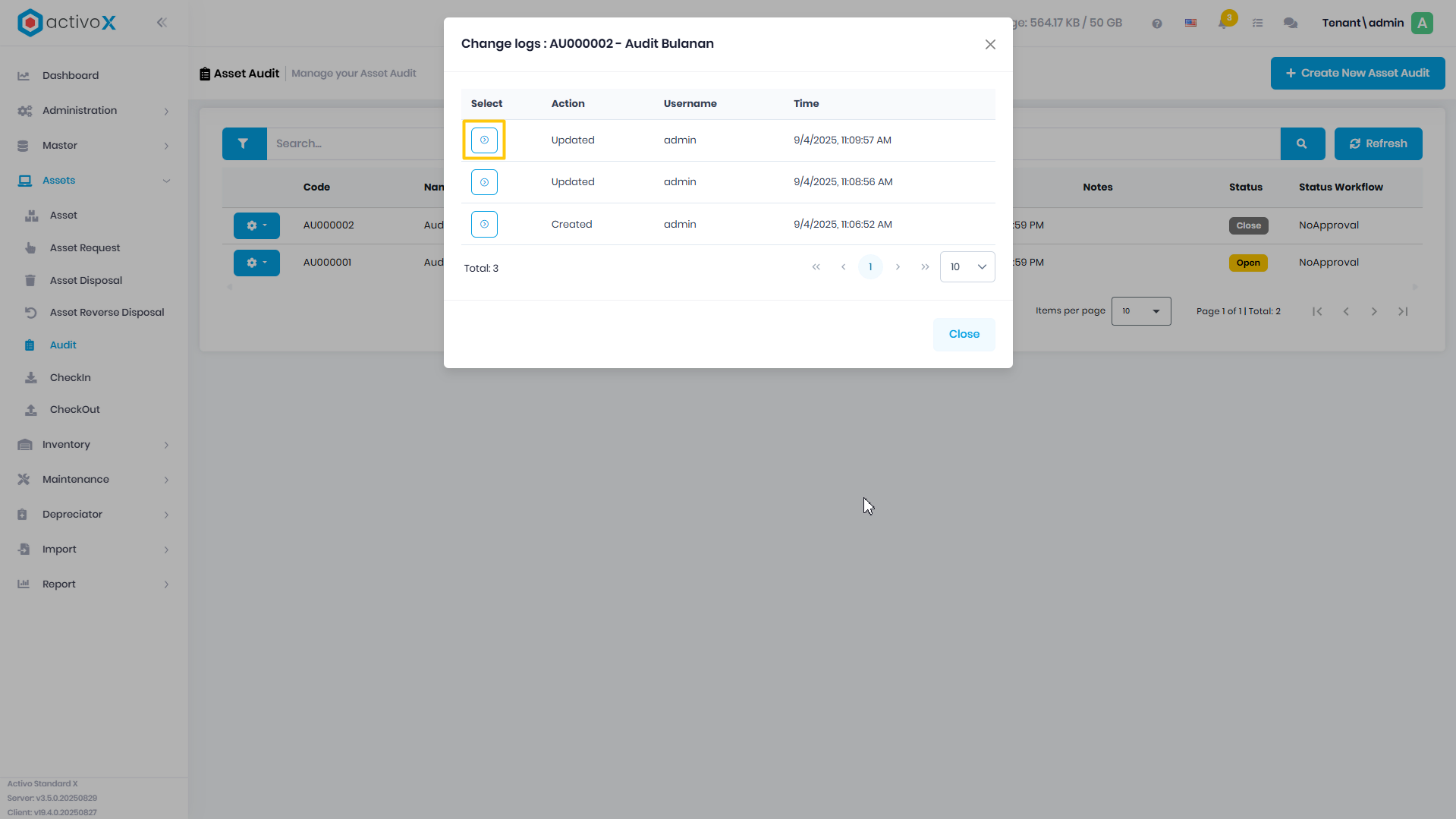 Create Audit