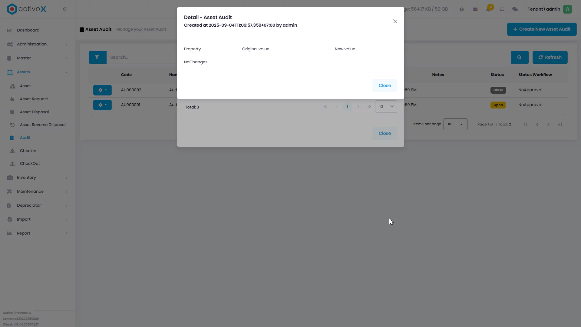 Create Audit