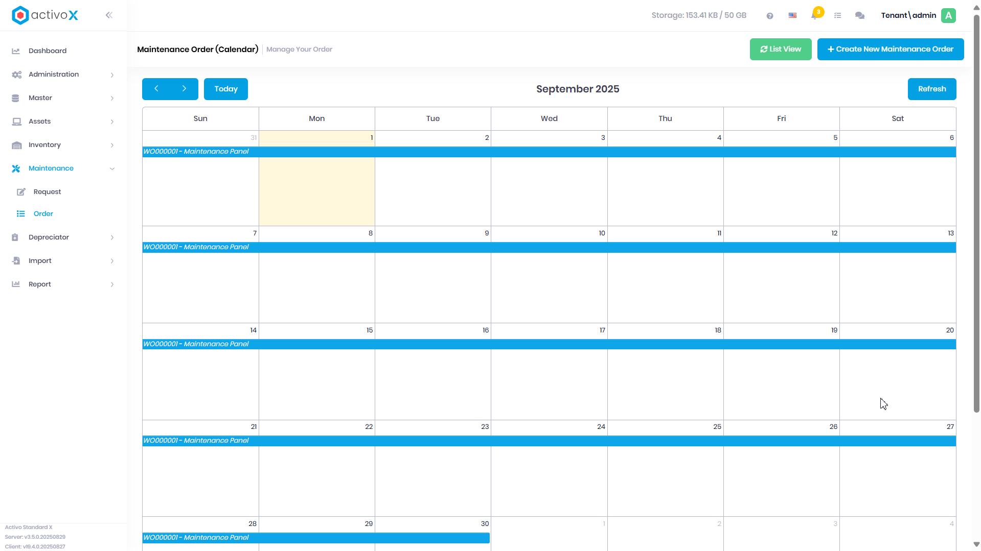 View as Calendar