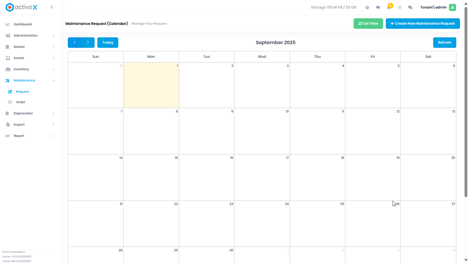 View as Calendar