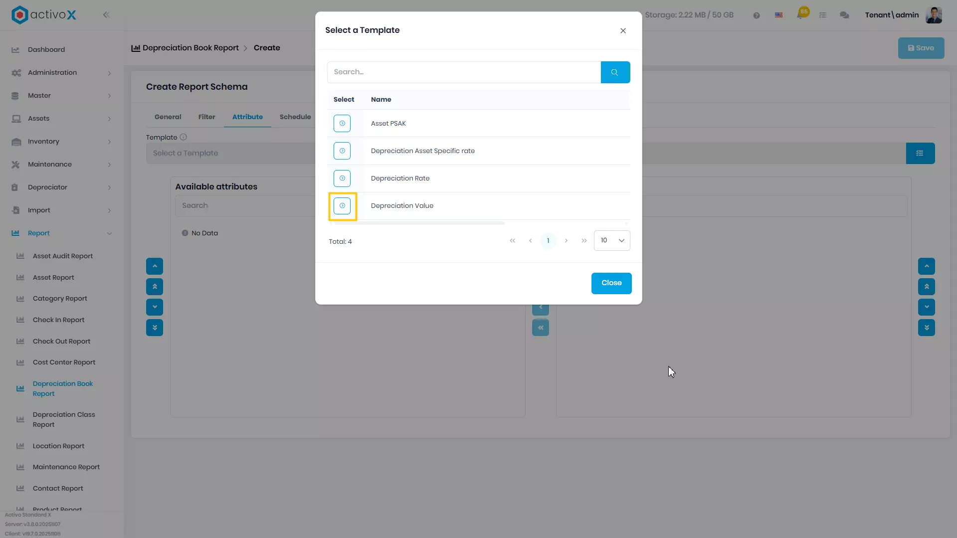 Create New Report Schema